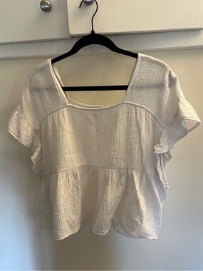 Lucky Brand 100% Cotton Gauze Top